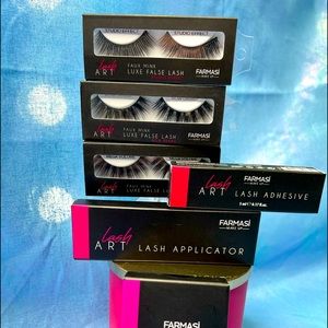 FauxMink false Lashes& Accessories liner Adhesive mini lash Scissors&applicator